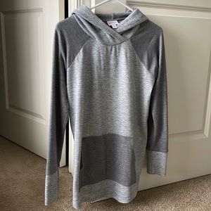 Two Toned Grey LulaRoe “Amber” Hooded Sweatshirt